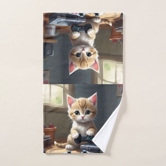 Future Kitten Youtube Star, (Serviette à main)