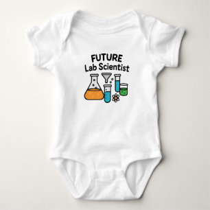 Future Lab Scientist Baby Bodysuit with Beakers 