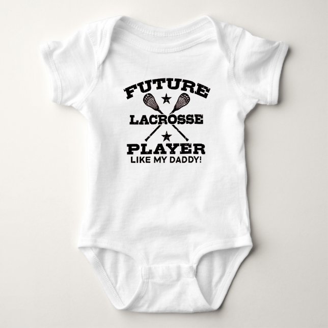 Future Lacrosse Player Baby Bodysuit (Front)