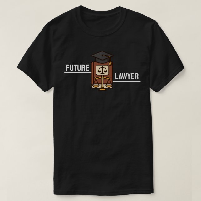 Future Lawyer Graduation  T-Shirt (Design Front)