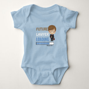 Future Lawyer Loading   Newborn Shower Party Boy Baby Bodysuit