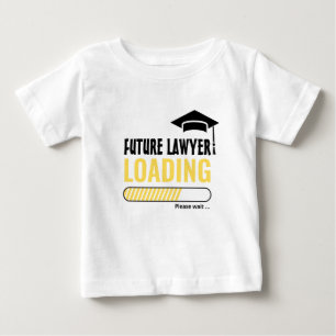 Future Lawyer Loading Trendy Personalized Unisex Baby T-Shirt
