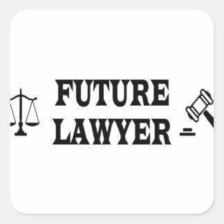 FUTURE LAWYER SQUARE STICKER