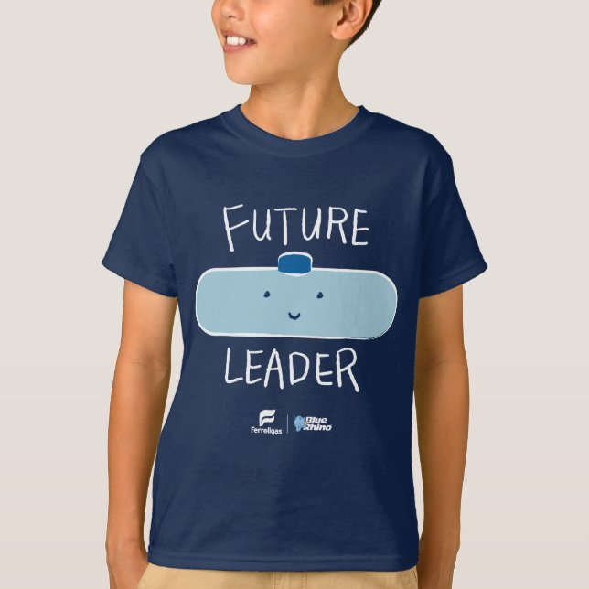 Future Leader Smiling Tank Boys' T-shirt - Dk Blue (Front)