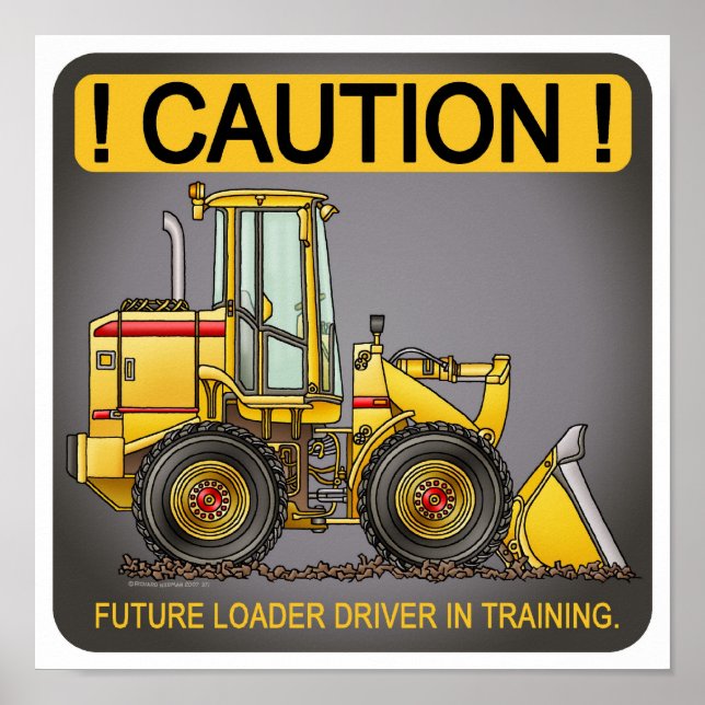 Future Loader Driver Poster Print (Front)