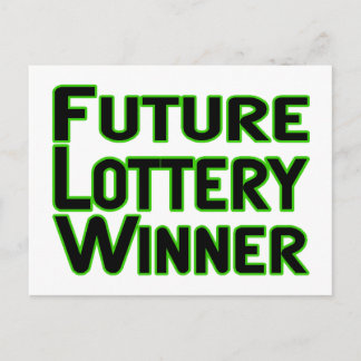 Future Lottery Winner Postcard