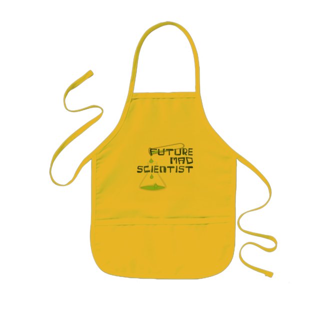 Future Mad Scientist Kids Apron (Front)