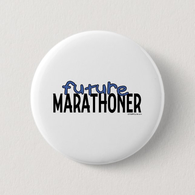 Future Marathoner 2 Inch Round Button (Front)