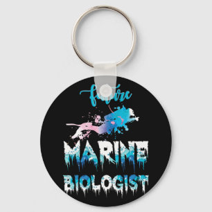 Future Marine Biologist Ocean Student Biology Gift Keychain