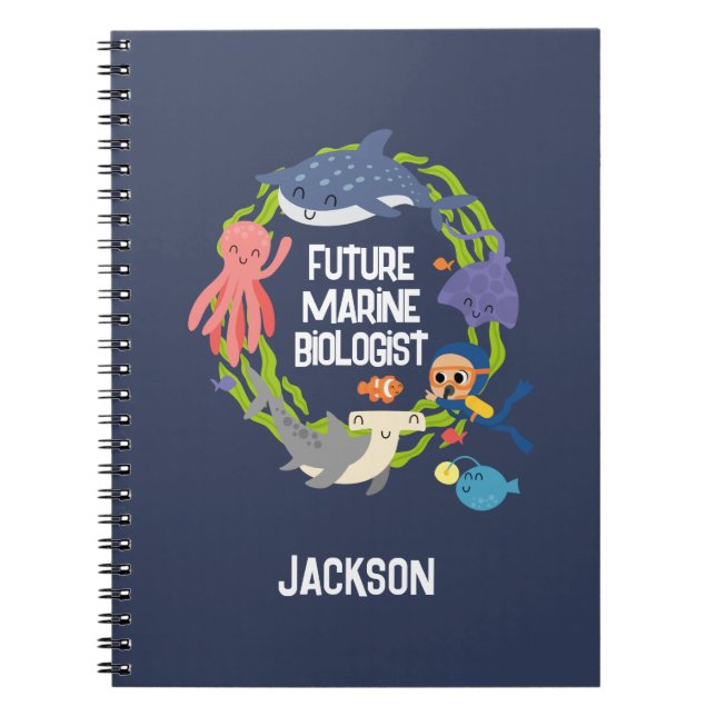 Future Marine Biologist Spiral Notebook (Front)