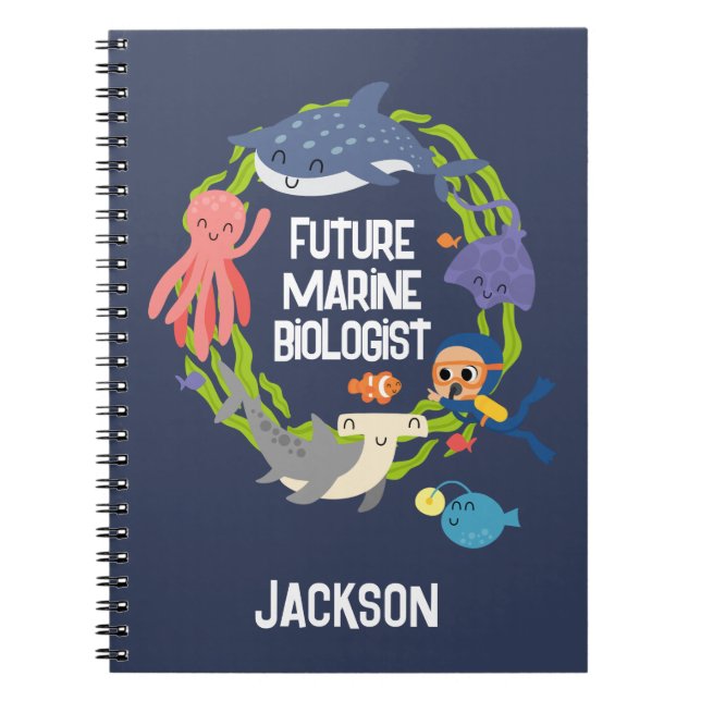 Future Marine Biologist Spiral Notebook (Front)