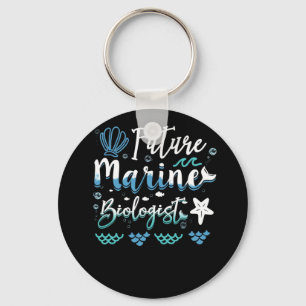 Future Marine Biologist Student Keychain