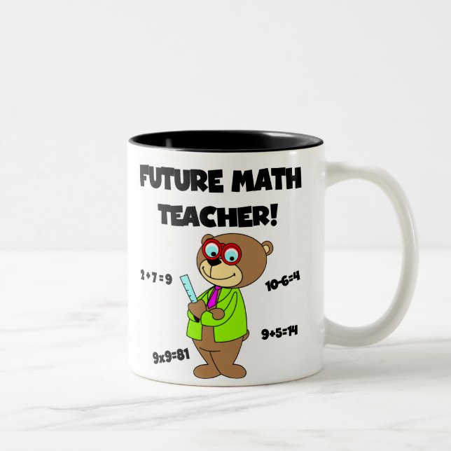 Future Math Teacher Two-Tone Coffee Mug (Right)