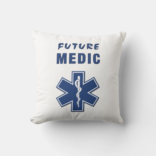 Future Medic Throw Pillow (Front)