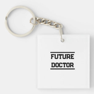 Future Medical Title Minimal Text Design Keychain