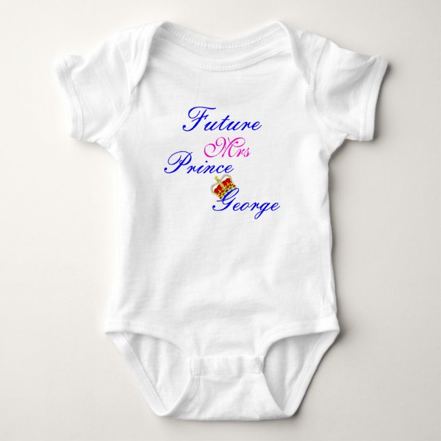 future melle tshirt bébé prince george (Devant)