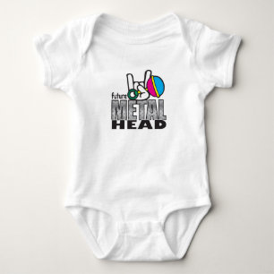 Future metalhead baby bodysuit