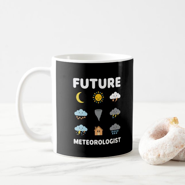 Future Meteorologist Weather Forecast Coffee Mug (With Donut)