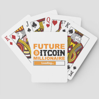 Future Millionaire Bitcoin Humor Cryptocurrency  Playing Cards