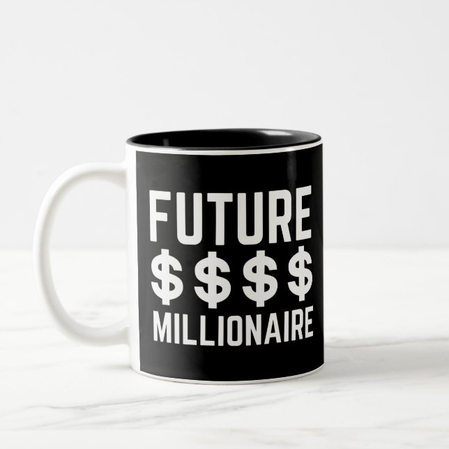 Future Millionaire Two-Tone Coffee Mug (Left)