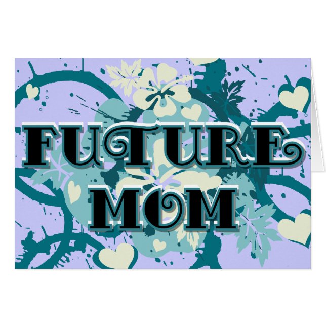 Future Mom - Hearts and Flowers (Front Horizontal)