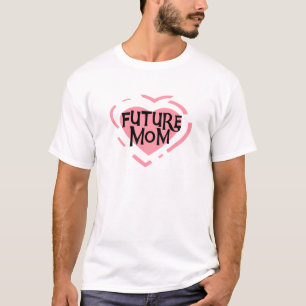 Future Mom Pink Heart Tshirts and Gifts