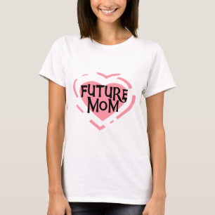 Future Mom Pink Heart Tshirts and Gifts