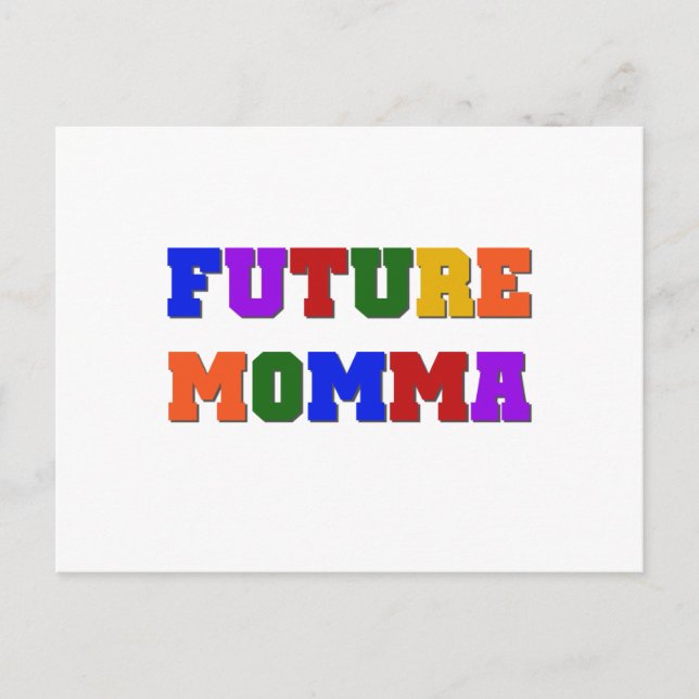 Future Momma Tshirts and Gifts Postcard (Front)