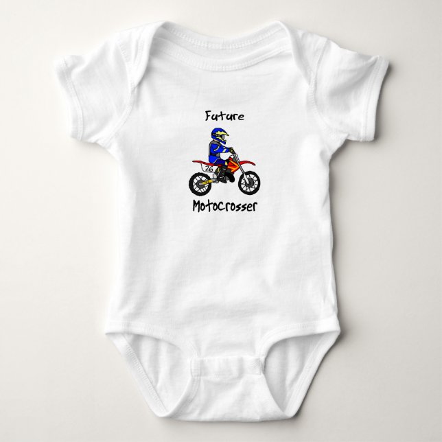 Future Motocrosser Baby Creeper (Boy) (Front)
