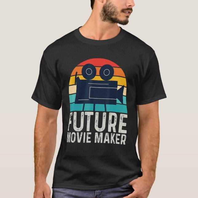 Future Movie Maker  Filmmaking Cinema T-Shirt (Front)