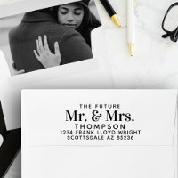 Future Mr and Mrs Black Wedding Return Address 