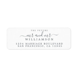 Future Mr Mr 2 Grooms Wedding Return Address