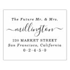 Future Mr & Mrs Elegant Script Name Return Address
