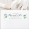Future Mr Mrs Green Foliage Wedding Return Address