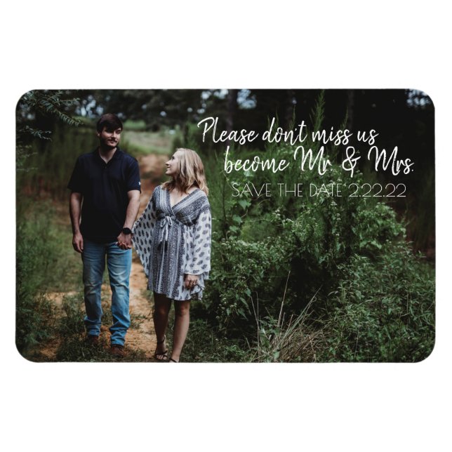 Future Mr. & Mrs. Save The Date Magnet (Horizontal)