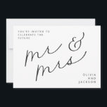 Future Mr & Mrs Script Photo B/W Save the Date<br><div class="desc">We are always adding new designs daily!</div>