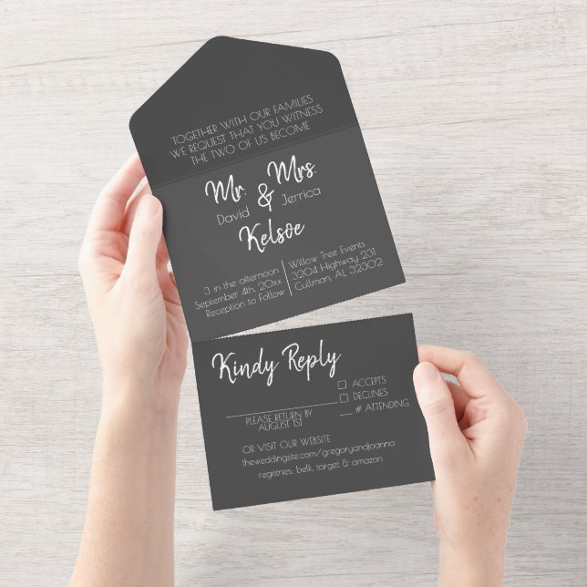 Future Mr. & Mrs. Wedding Invitation (Tearaway)