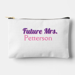 Future Mrs add namebride wedding bachelorette part Accessory Pouch