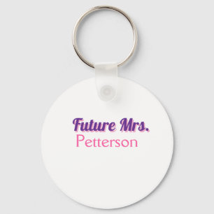 Future Mrs add namebride wedding bachelorette part Keychain