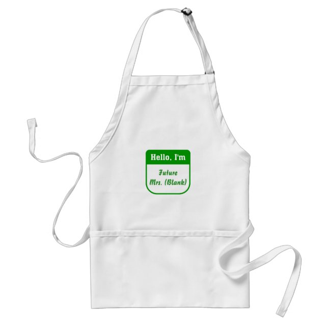 Future Mrs. apron - Personalized (Front)