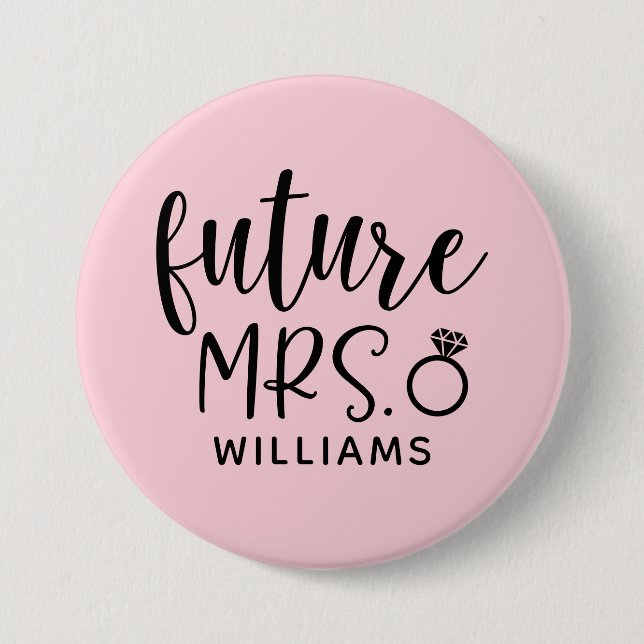 Future Mrs. Bachelorette Party Button (Front)