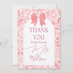 Future mrs bridal shower thank you card