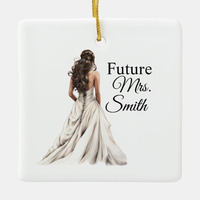 Future Mrs. Bride Ornament (Front)
