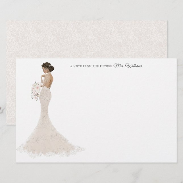 Future Mrs Bride Thank You Stationery (Front/Back)