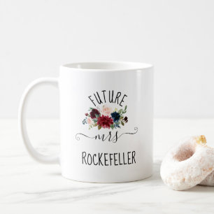 Future Mrs. Custom Engagement Gift, Bride to Be Coffee Mug