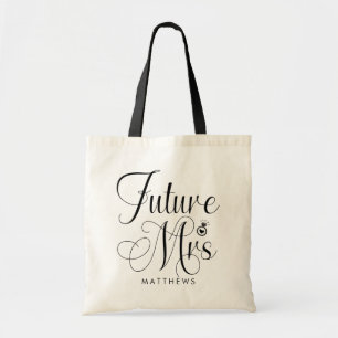 Future Mrs. Custom Name Wedding  Tote Bag