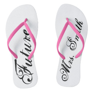 "Future Mrs." Customizable Flip Flops