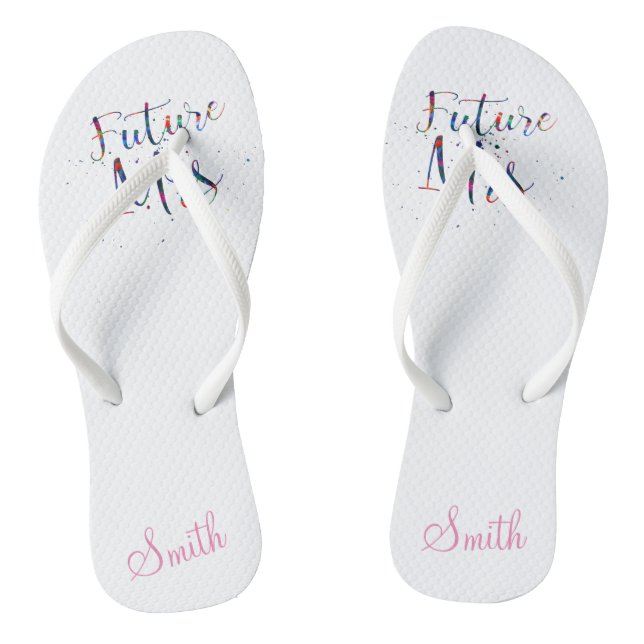 Future Mrs Customizable Flip Flops (Footbed)