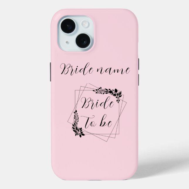 "Future Mrs. [Customizable Name]" Bride-to-Be Case-Mate iPhone Case (Back)