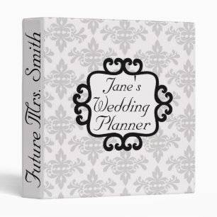 Future Mrs. Damask Wedding Planner Binder